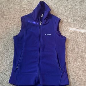 Women’s Columbia Size Medium Purple, Full-Zip Fleece Vest